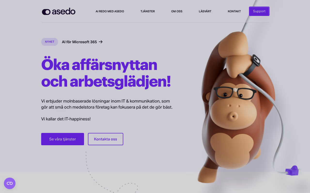 Asedo website