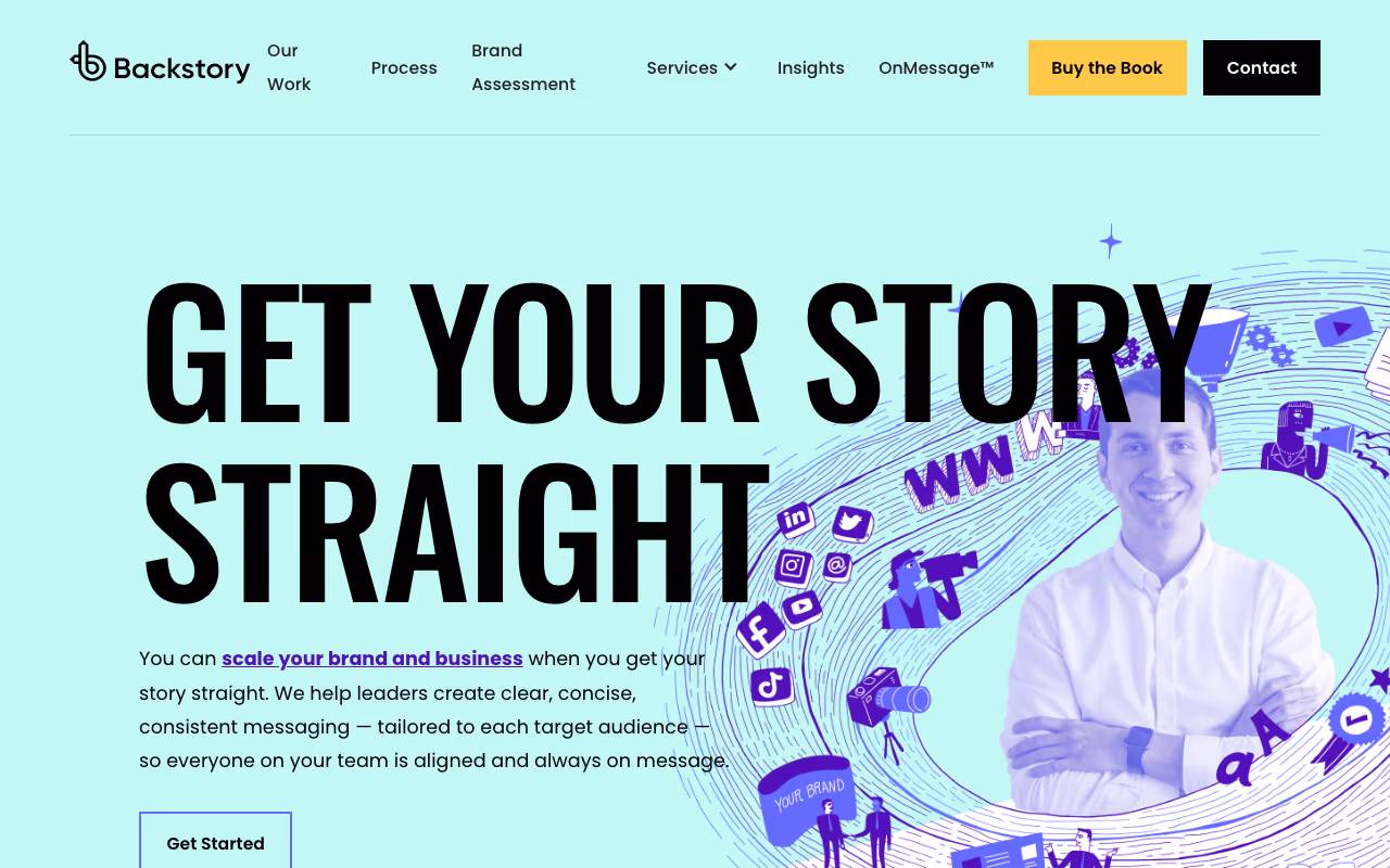 Backstory Branding website