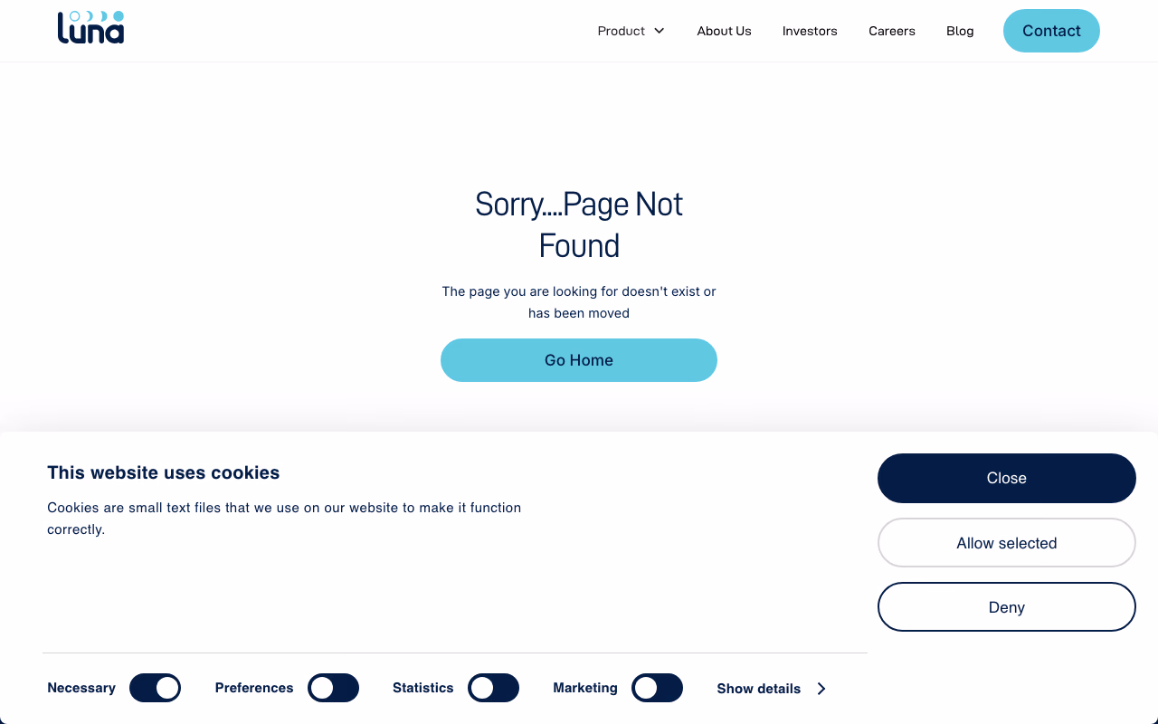 Luna Diabetes product page