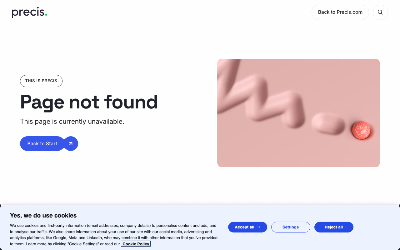 Precis Digital services page